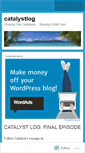 Mobile Screenshot of catalystlog.wordpress.com