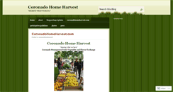 Desktop Screenshot of coronadohomeharvest.wordpress.com