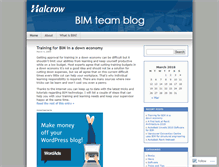 Tablet Screenshot of bimhalcrow.wordpress.com
