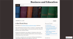 Desktop Screenshot of businessandeducation.wordpress.com
