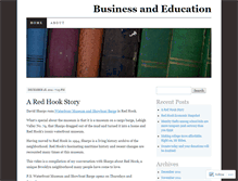 Tablet Screenshot of businessandeducation.wordpress.com