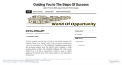 Desktop Screenshot of oppurtunity.wordpress.com