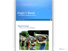 Tablet Screenshot of eaglesband.wordpress.com