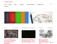 Tablet Screenshot of andiktaufiq.wordpress.com