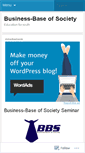 Mobile Screenshot of businessbaseofsociety.wordpress.com
