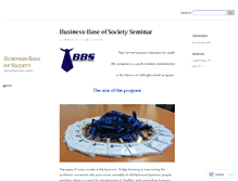 Tablet Screenshot of businessbaseofsociety.wordpress.com