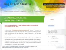 Tablet Screenshot of ericsavanda.wordpress.com