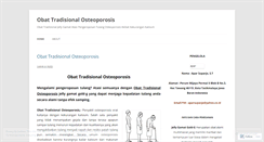 Desktop Screenshot of obattradisionalosteoporosis.wordpress.com