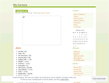 Tablet Screenshot of mycorners.wordpress.com