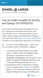 Mobile Screenshot of danielatlarge.wordpress.com