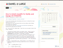 Tablet Screenshot of danielatlarge.wordpress.com