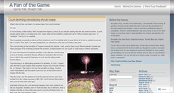 Desktop Screenshot of afanofthegame.wordpress.com