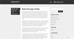 Desktop Screenshot of cyclingfashion.wordpress.com