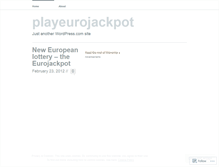 Tablet Screenshot of playeurojackpot.wordpress.com