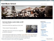 Tablet Screenshot of haitimusicschool.wordpress.com