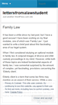 Mobile Screenshot of lettersfromalawstudent.wordpress.com