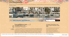 Desktop Screenshot of laduquesita.wordpress.com