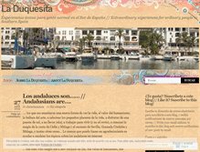 Tablet Screenshot of laduquesita.wordpress.com