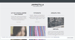 Desktop Screenshot of javipaztilla.wordpress.com