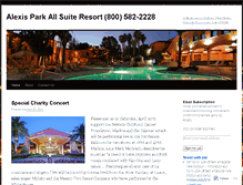 Tablet Screenshot of alexispark.wordpress.com