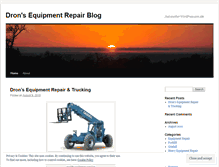 Tablet Screenshot of dronsequipment.wordpress.com