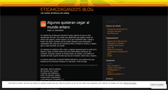 Desktop Screenshot of etica4cdaganzo.wordpress.com