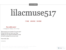 Tablet Screenshot of lilacmuse517.wordpress.com