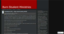 Desktop Screenshot of burnstudentministries.wordpress.com