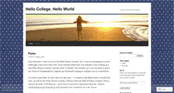 Desktop Screenshot of hellocollegehelloworld.wordpress.com