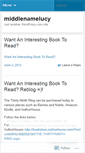 Mobile Screenshot of middlenamelucy.wordpress.com