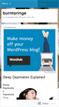 Mobile Screenshot of burntoringe.wordpress.com