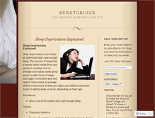 Tablet Screenshot of burntoringe.wordpress.com