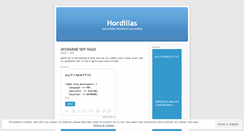 Desktop Screenshot of hordillas.wordpress.com