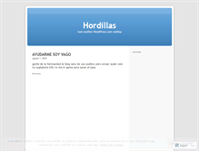 Tablet Screenshot of hordillas.wordpress.com