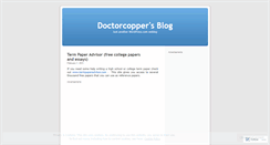 Desktop Screenshot of doctorcopper.wordpress.com