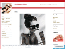Tablet Screenshot of mymodernmom.wordpress.com