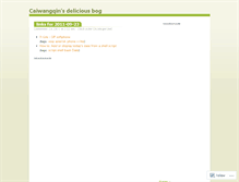 Tablet Screenshot of caiwangqin.wordpress.com