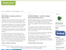Tablet Screenshot of muslimireland.wordpress.com