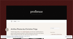 Desktop Screenshot of profbruce.wordpress.com