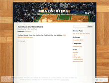 Tablet Screenshot of nbaovertime.wordpress.com