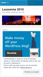 Mobile Screenshot of lausanne2010romania.wordpress.com
