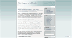 Desktop Screenshot of childsupportca.wordpress.com
