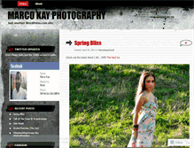 Tablet Screenshot of marcokayphotography.wordpress.com