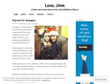 Tablet Screenshot of jaredmatthewweiss.wordpress.com