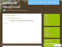Tablet Screenshot of menageriecollections.wordpress.com