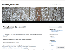 Tablet Screenshot of loseweightinpune.wordpress.com