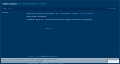 Desktop Screenshot of halfhitchedband.wordpress.com