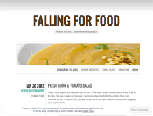 Tablet Screenshot of falling4food.wordpress.com