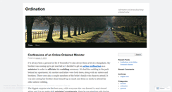 Desktop Screenshot of ordinations.wordpress.com