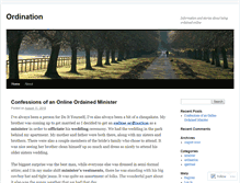 Tablet Screenshot of ordinations.wordpress.com